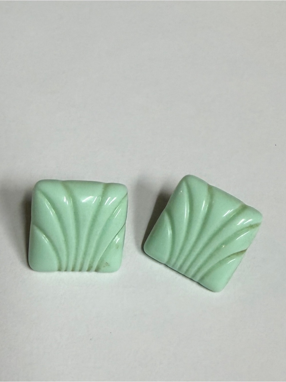 Vintage Mint Green Earrings